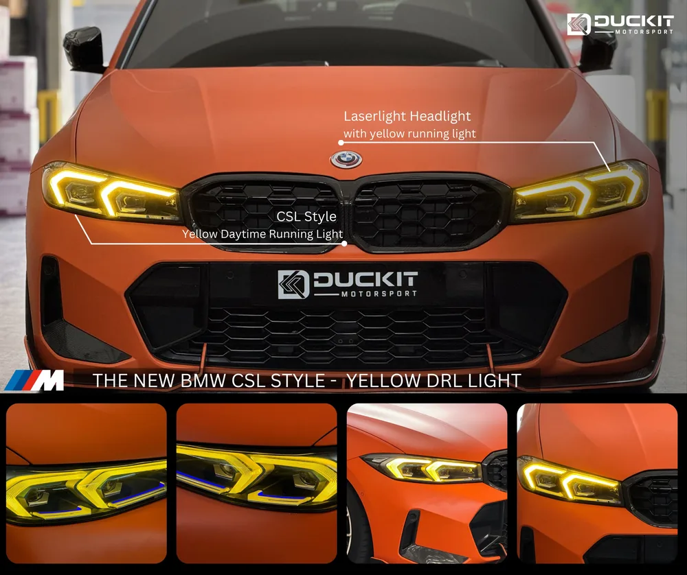 Yellow DRL light