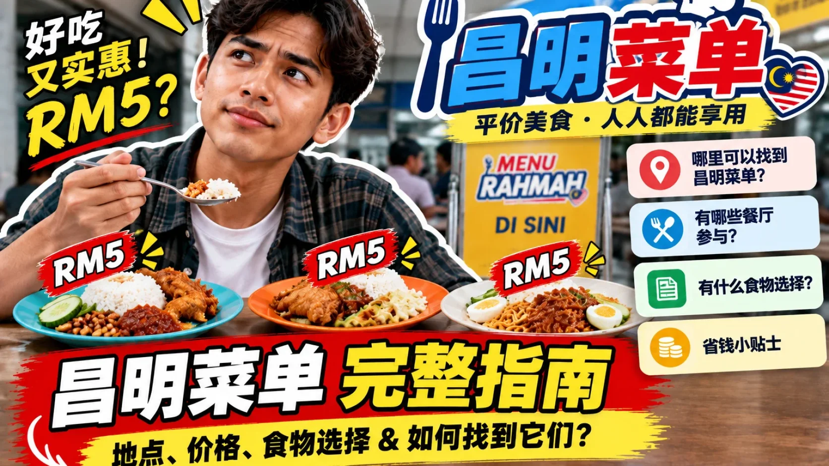 上班 Lunch RM10 已经很普通？哪里还能找 RM5 Menu Rahmah，一个月可以差多少