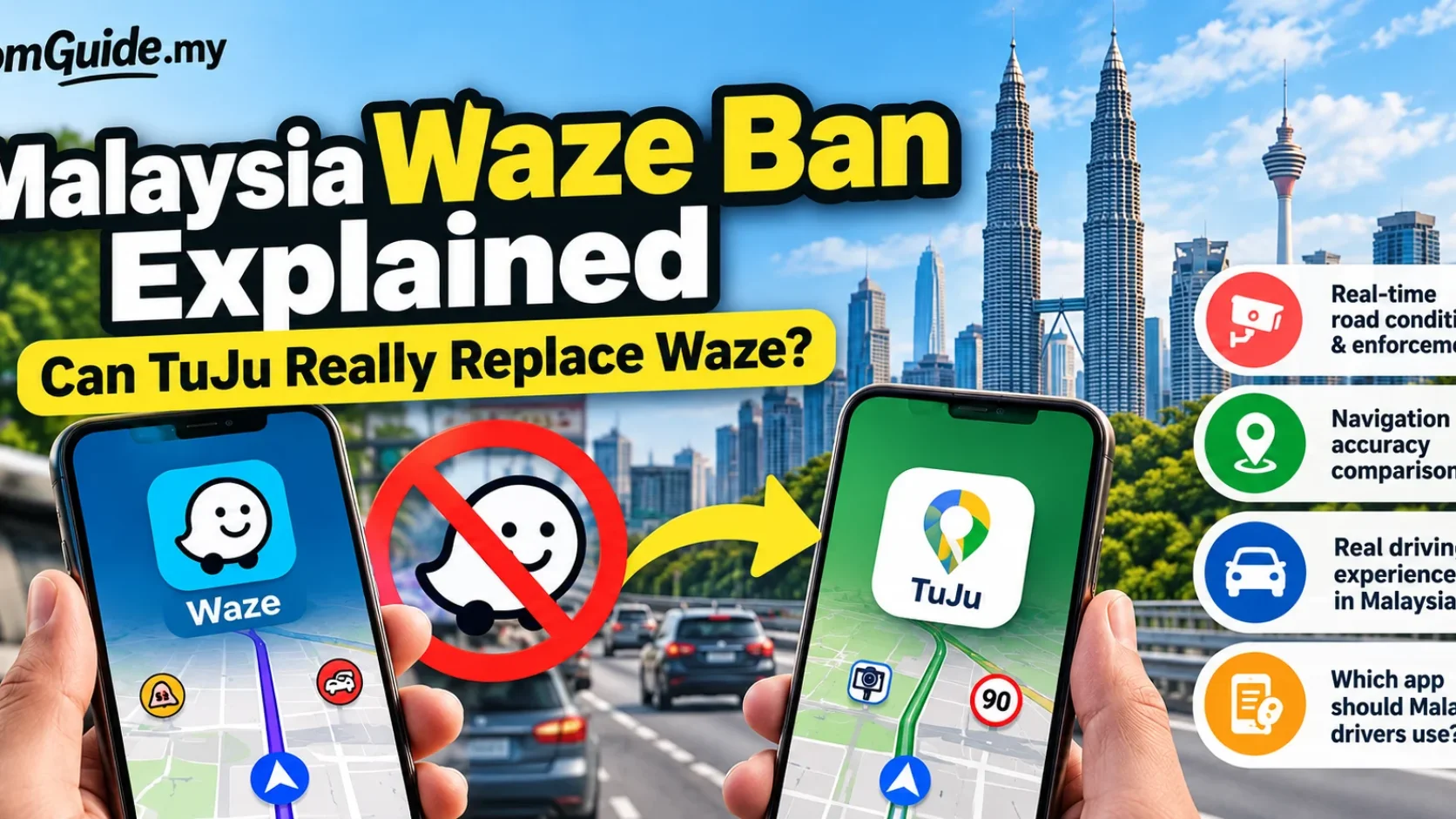 Malaysia Waze Ban Explained: What Is TuJu and Can It Really Replace Waze?