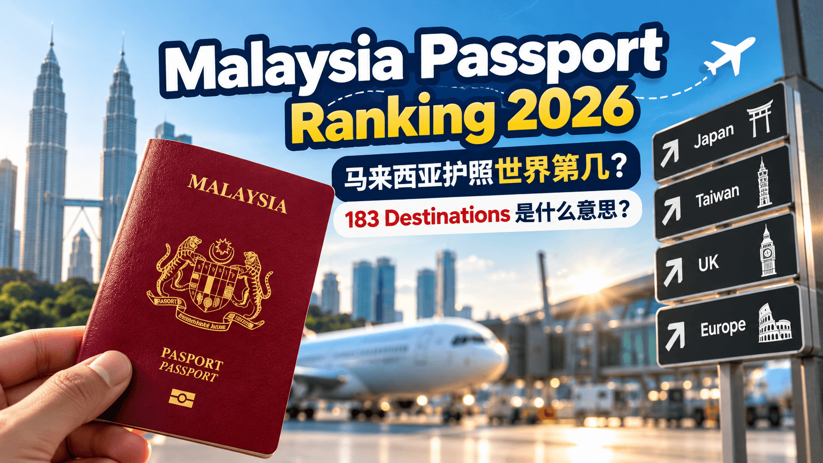 Malaysia Passport Ranking 2026: What Does 183 Destinations Actually Mean?