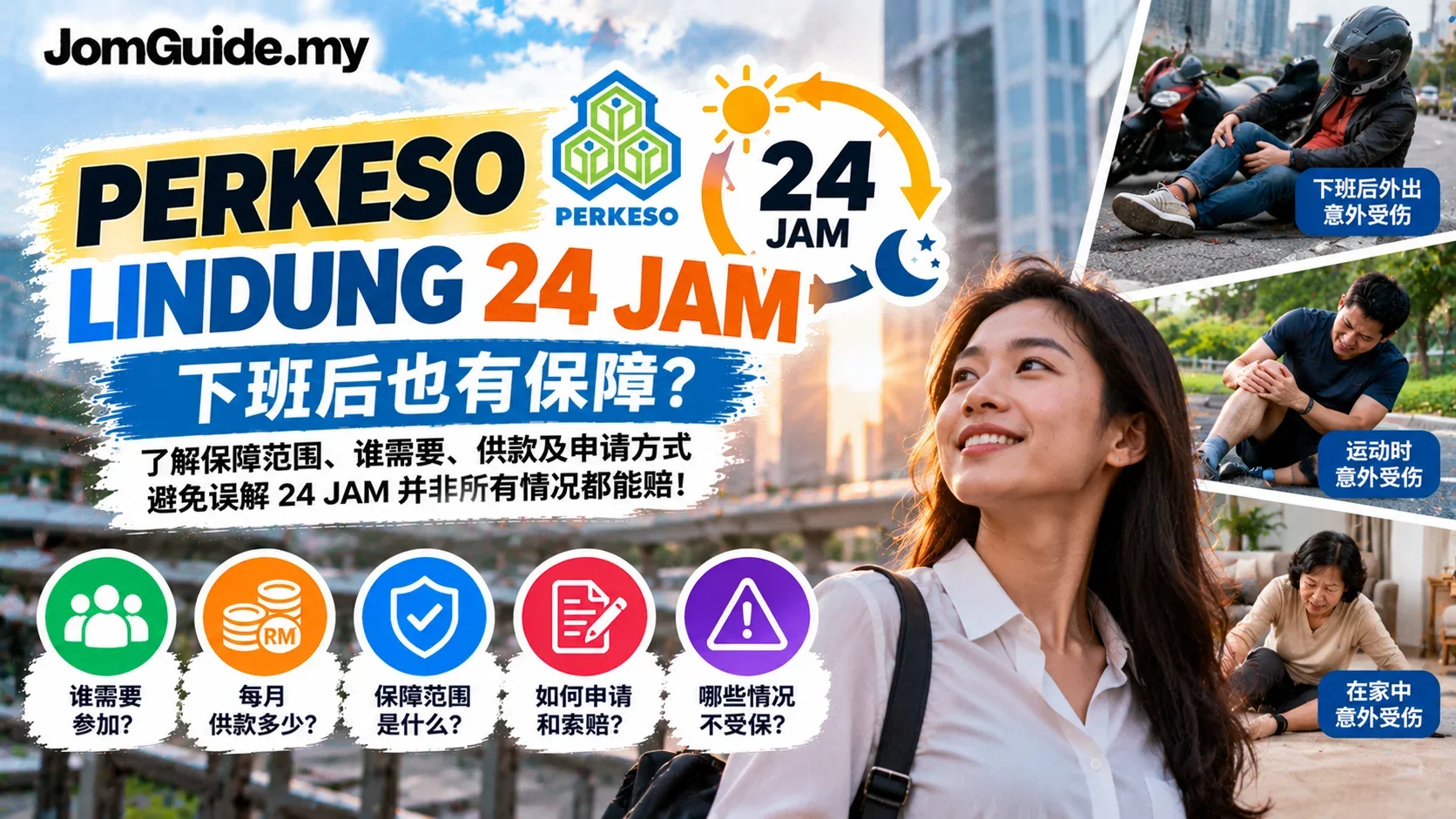 PERKESO LINDUNG 24 JAM 2026：员工自愿参加、0.75%供款与下班后意外保障