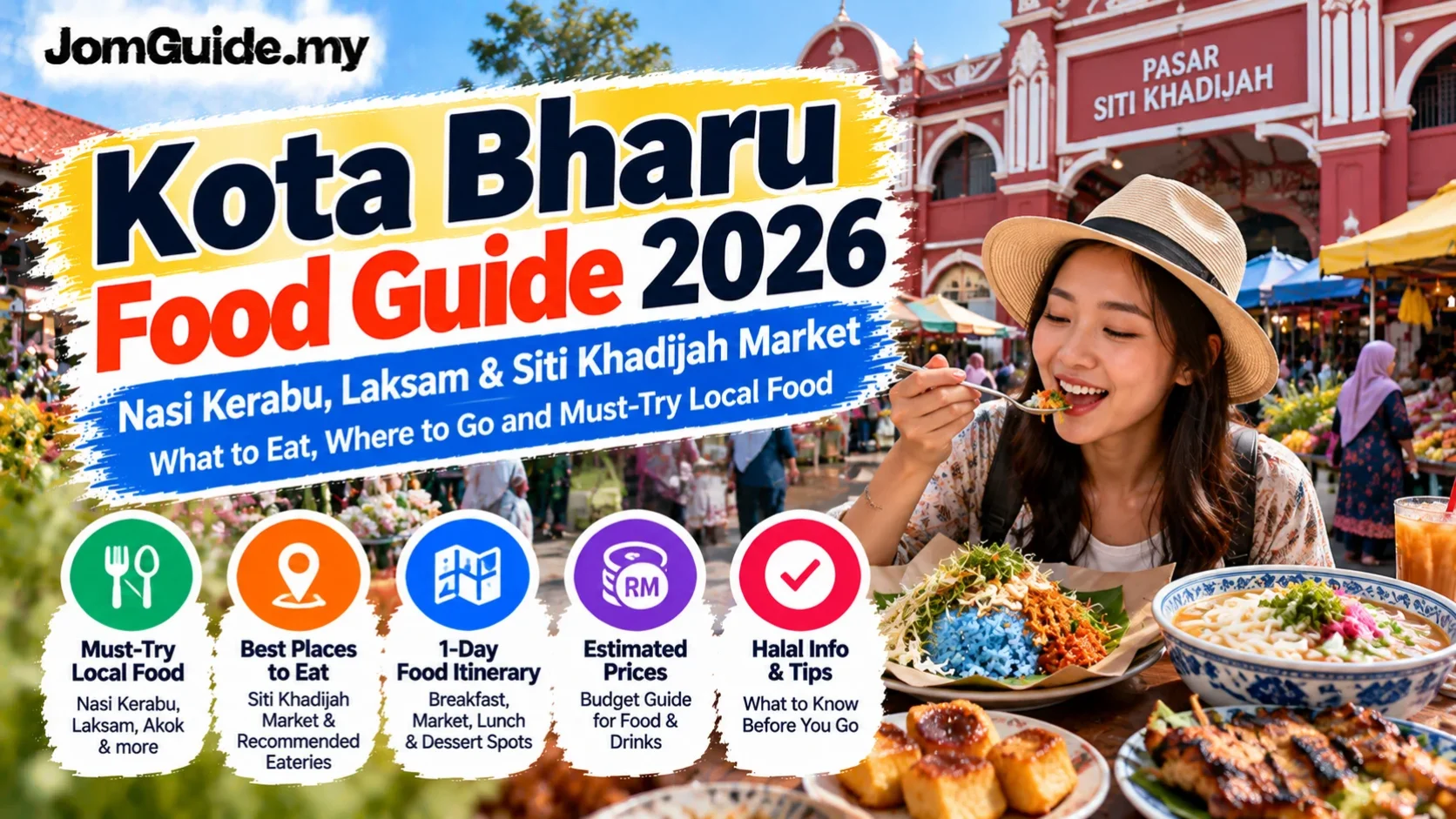 What to Eat in Kota Bharu? 2026 Nasi Kerabu, Laksam, Pasar Siti Khadijah and Dinner Guide