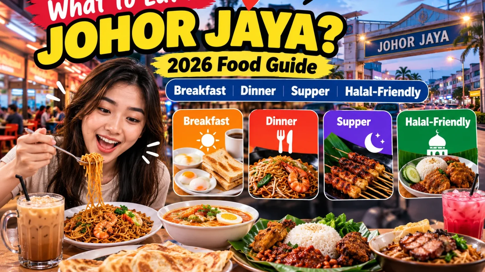 What to Eat in Johor Jaya? 2026 Breakfast, Dinner, Supper and Halal-Friendly Decision Guide