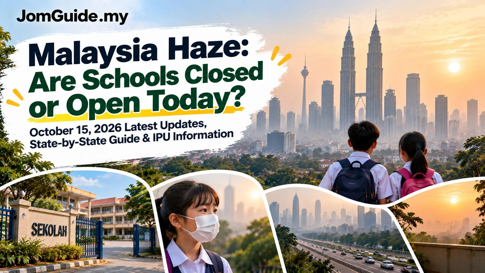 Malaysia Haze 15 October 2026: Johor School Closures, State Reopenings and API Checks