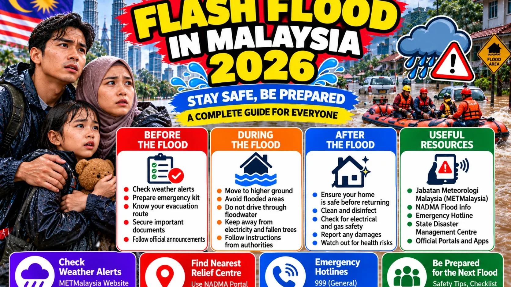 Malaysia Flash Flood Guide 2026: Driving Safety, Home Preparation and Insurance