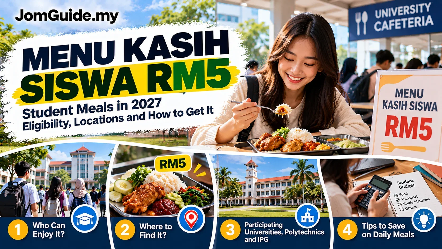 Menu Kasih Siswa RM5 in 2027: Student Eligibility, Campus Meals and Polytechnics