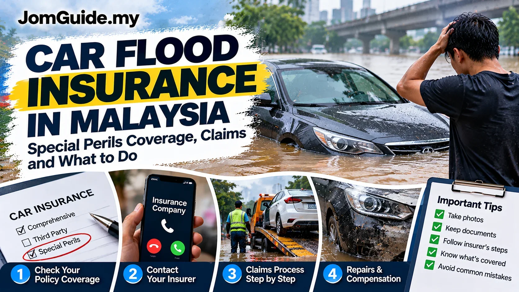 Car Flood Insurance Malaysia: Special Perils Cover, Claim Steps and Repair Costs