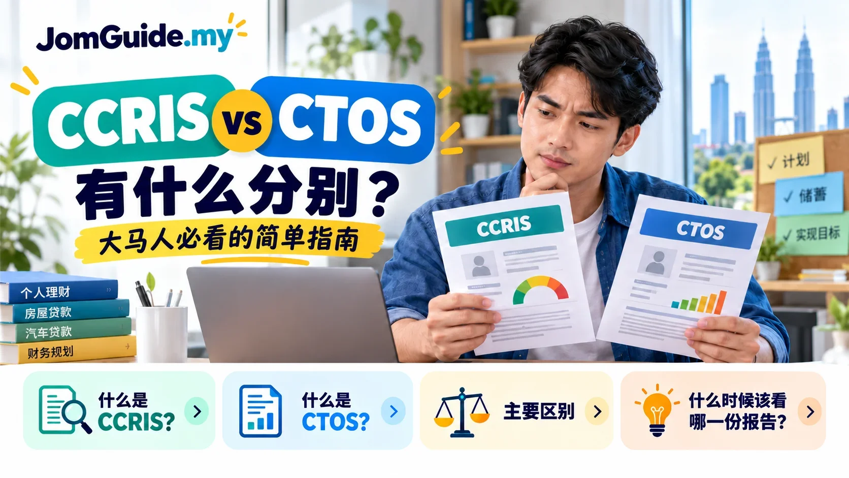 CCRIS vs CTOS 有什么分别？免费查信用报告、eCCRIS 注册与贷款记录指南