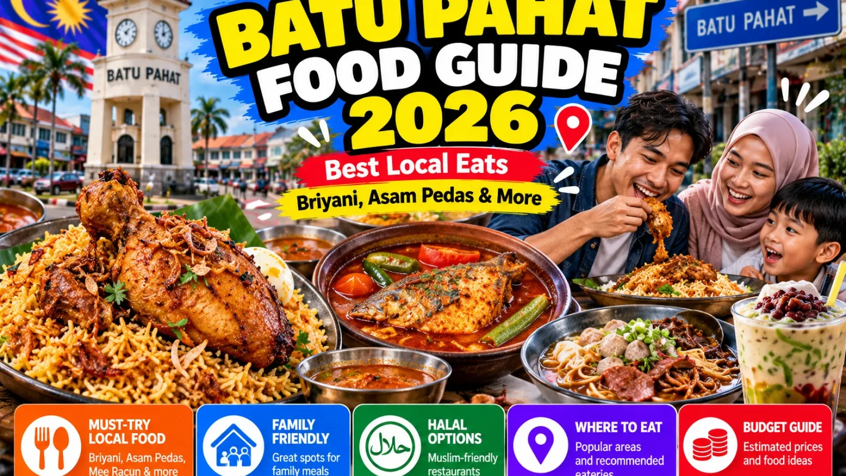 What to Eat in Batu Pahat? 2026 Briyani, Asam Pedas, Family Dinner and Halal-Friendly Guide