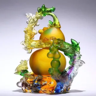 琉璃工艺水晶葫芦 图 1