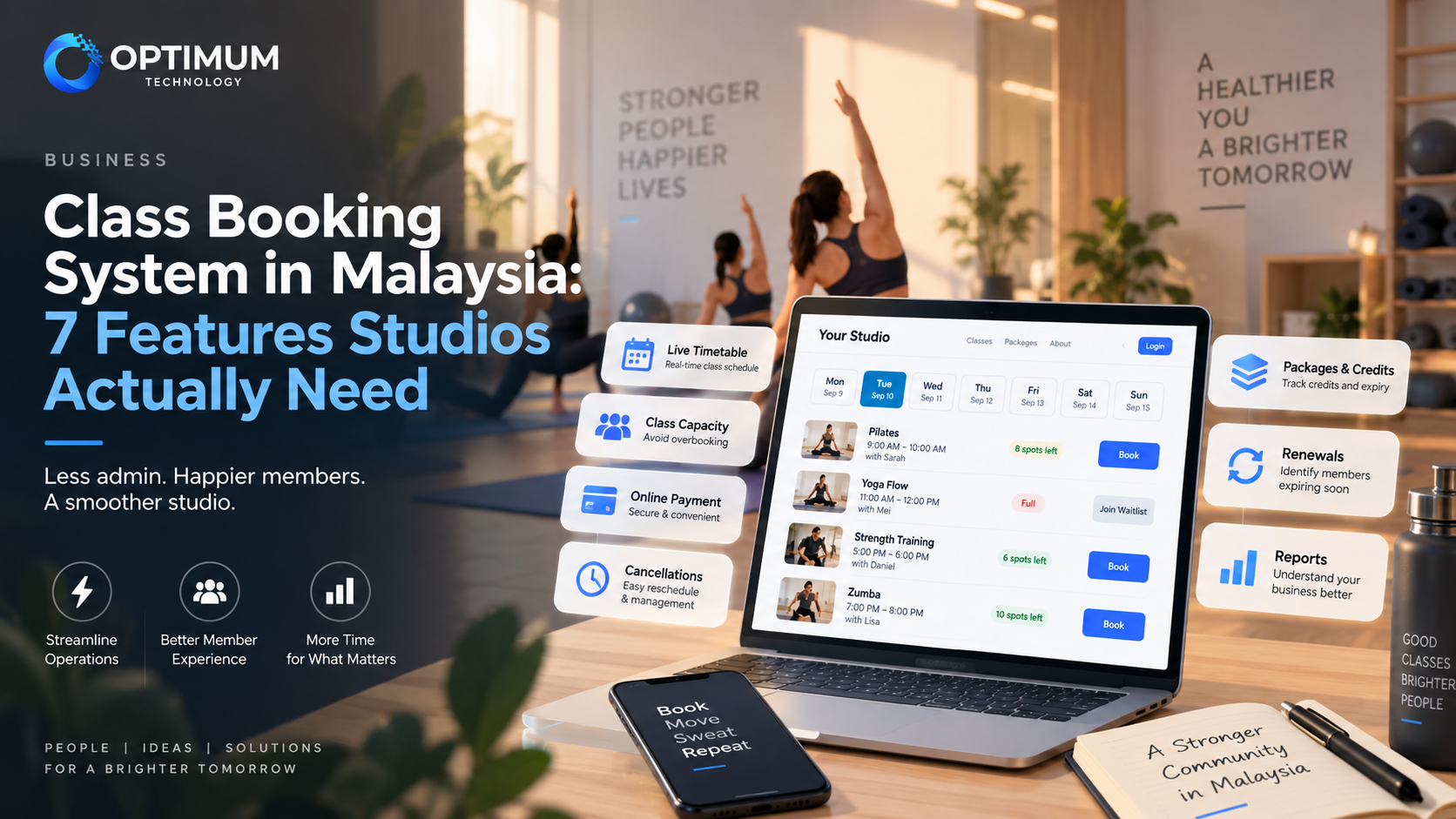 Class Booking System in Malaysia: 7 Features Studios Actually Need